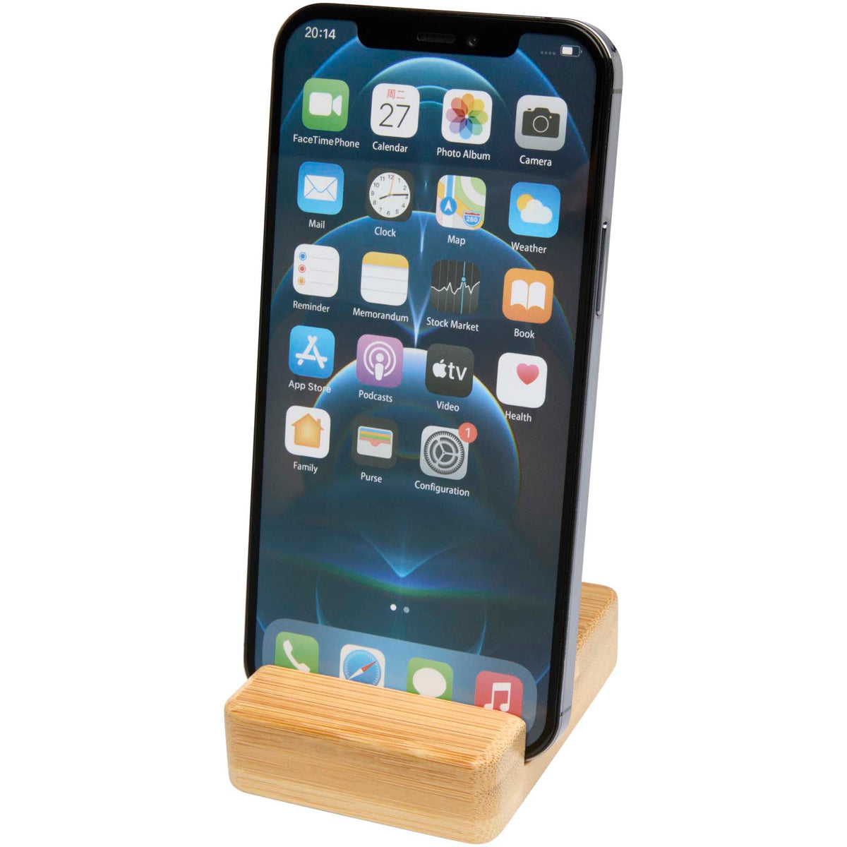 Ebla telefonställ av bambu