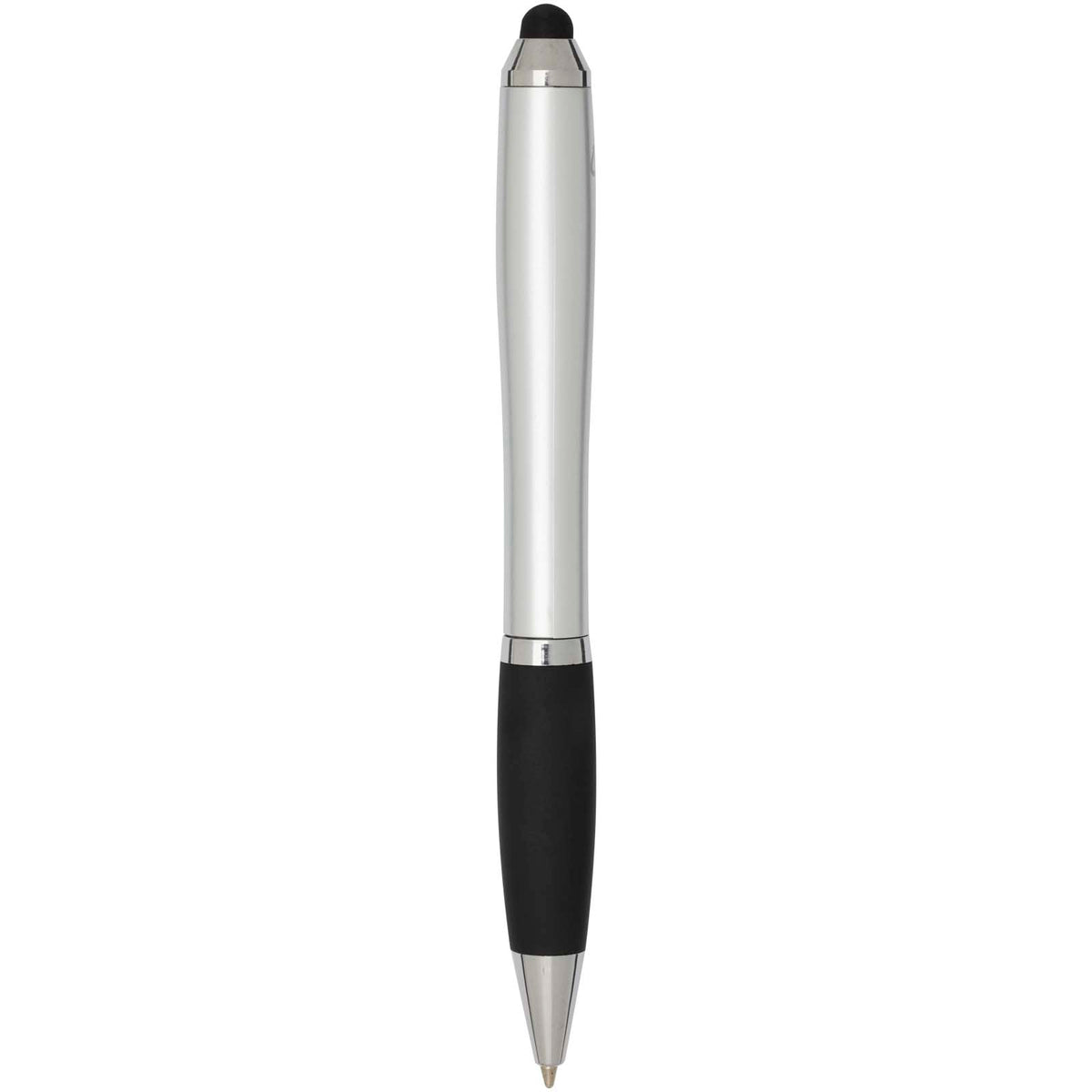 Nash kulspetspenna med stylus av RCS-certifierad återvunnen plast med färgad pennkropp och svart grepp (blått bläck)