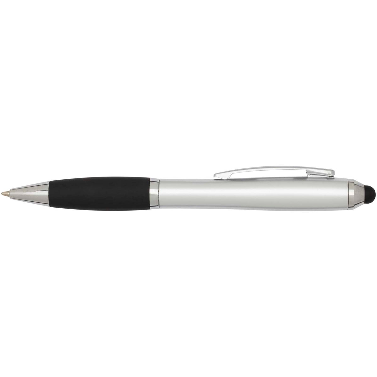 Nash kulspetspenna med stylus av RCS-certifierad återvunnen plast med färgad pennkropp och svart grepp (blått bläck)