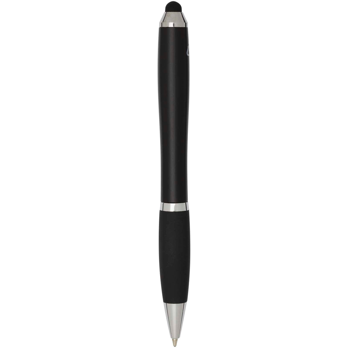 Nash kulspetspenna med stylus av RCS-certifierad återvunnen plast med färgad pennkropp och svart grepp (blått bläck)