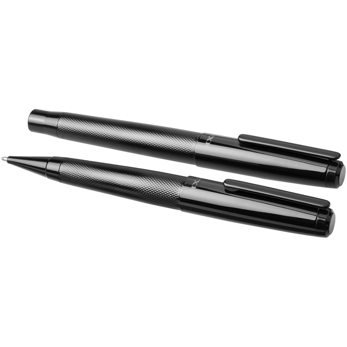 Gloss duo-penna i presentset (svart bläck)