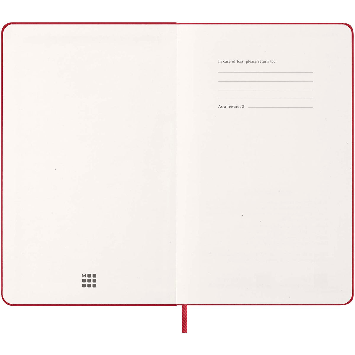 Moleskine inbunden 12-månaders veckoplanerare L