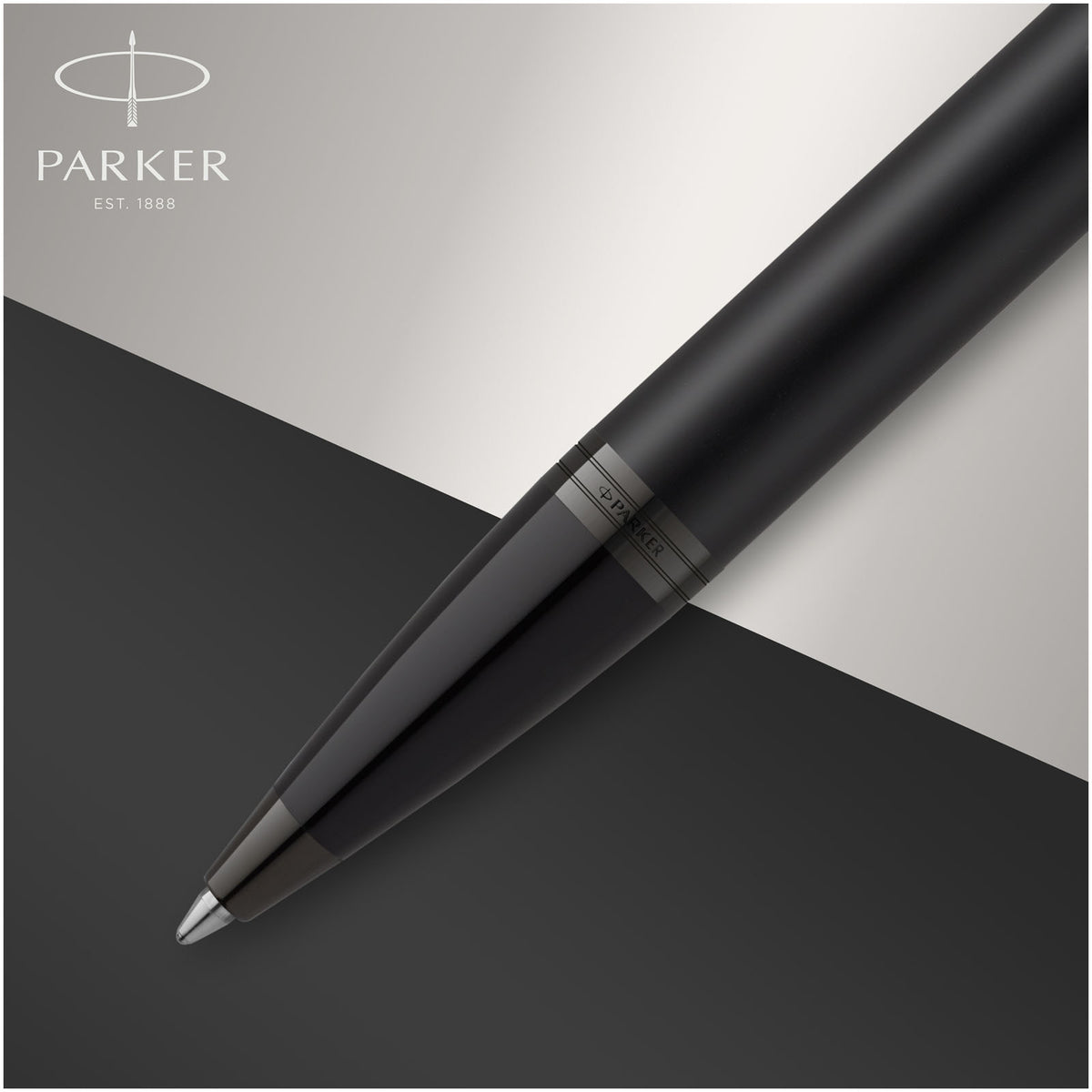 Parker IM akromatisk kulspetspenna (blått bläck)