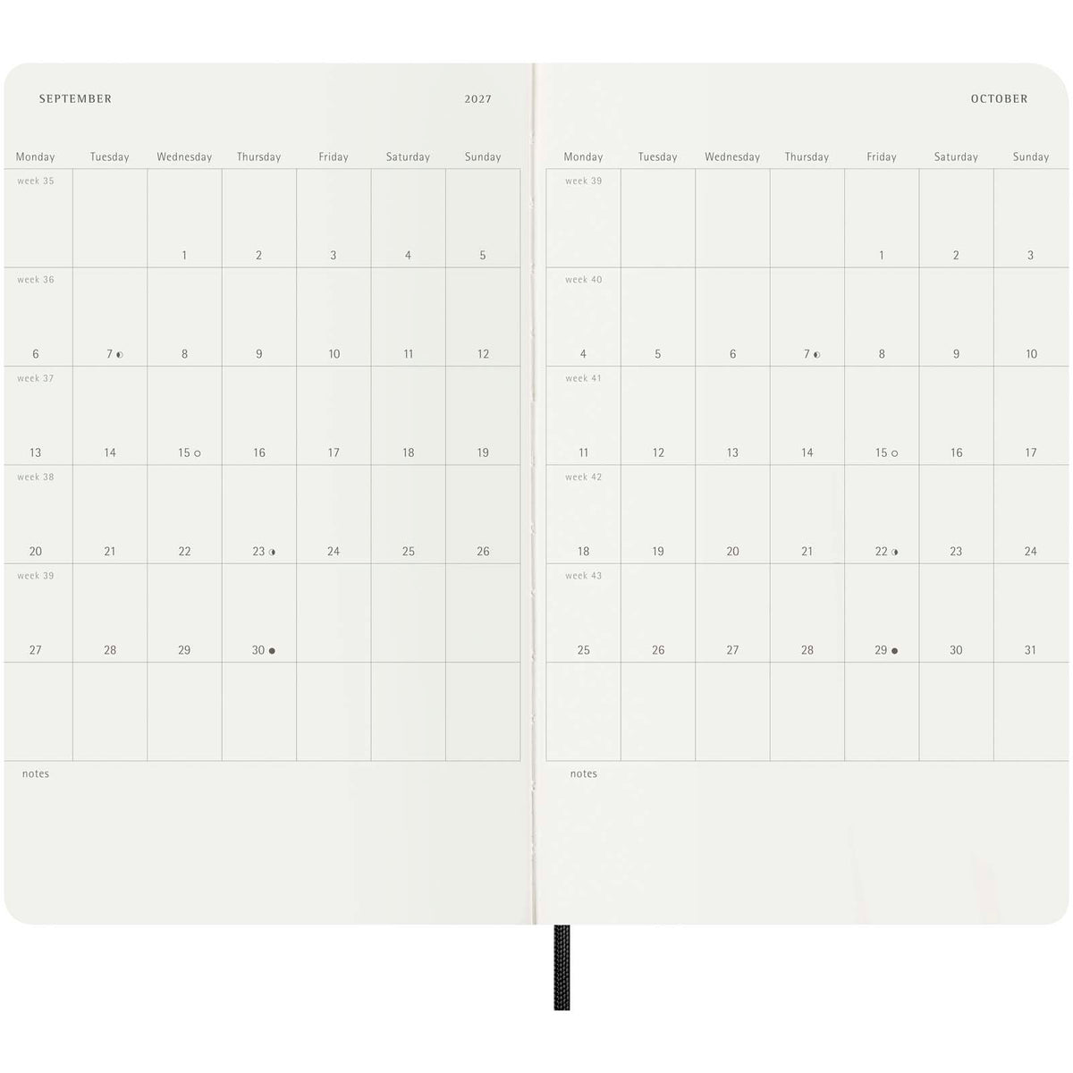 Moleskine 12-månaders daglig planering med mjukt omslag