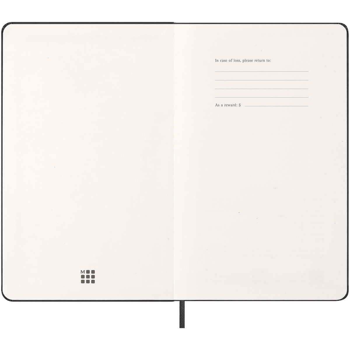 Moleskine inbunden 12-månaders L vertikplanerare