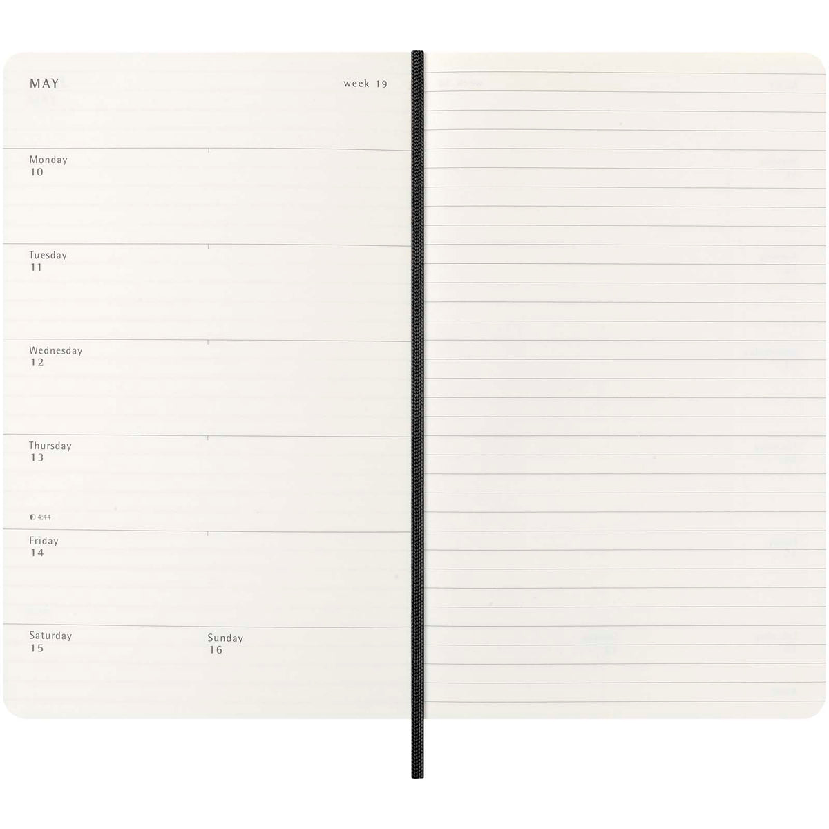 Moleskine 12-månaders L anteckningsbok med mjukt omslag