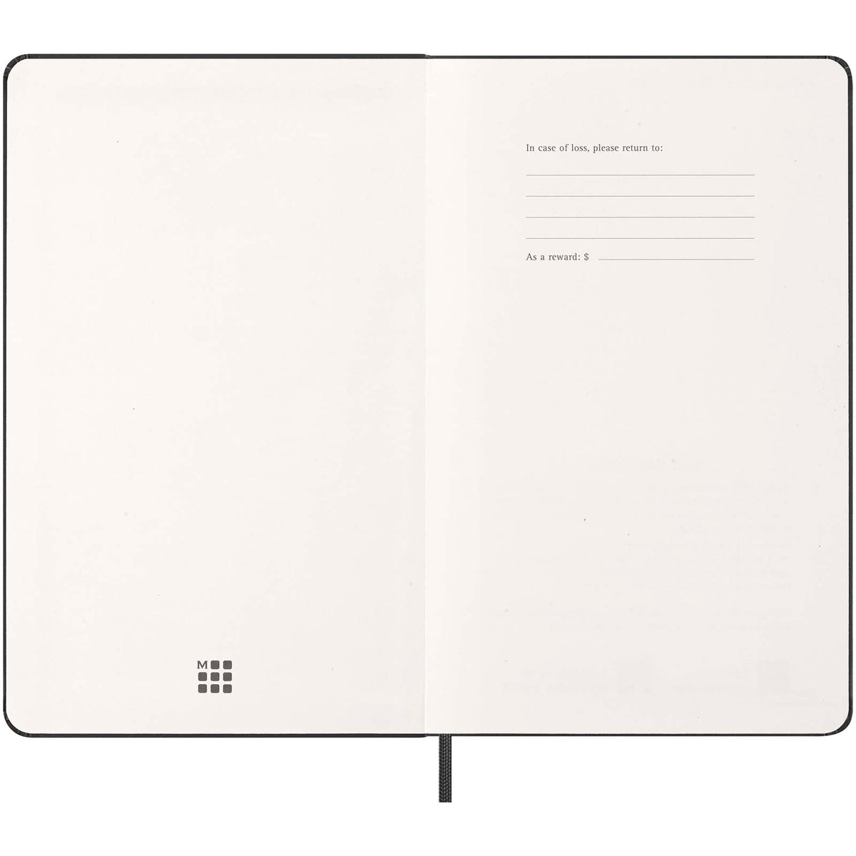Moleskine inbunden 12-månaders L horisontell veckoplanerare