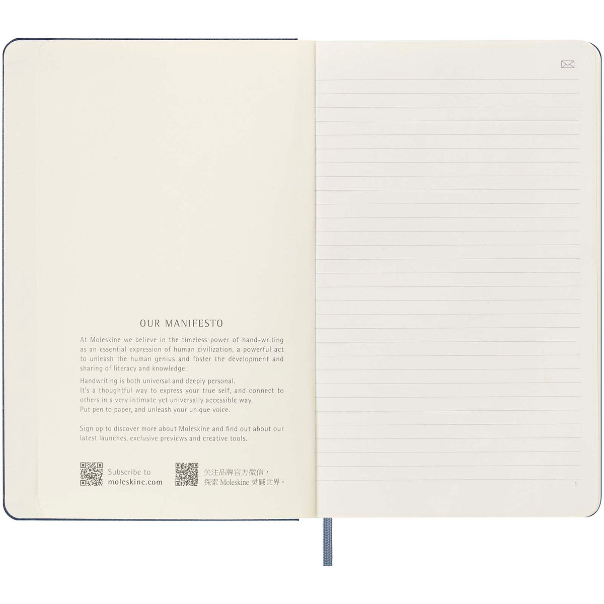 Moleskine Smart anteckningsbok L – linjerad
