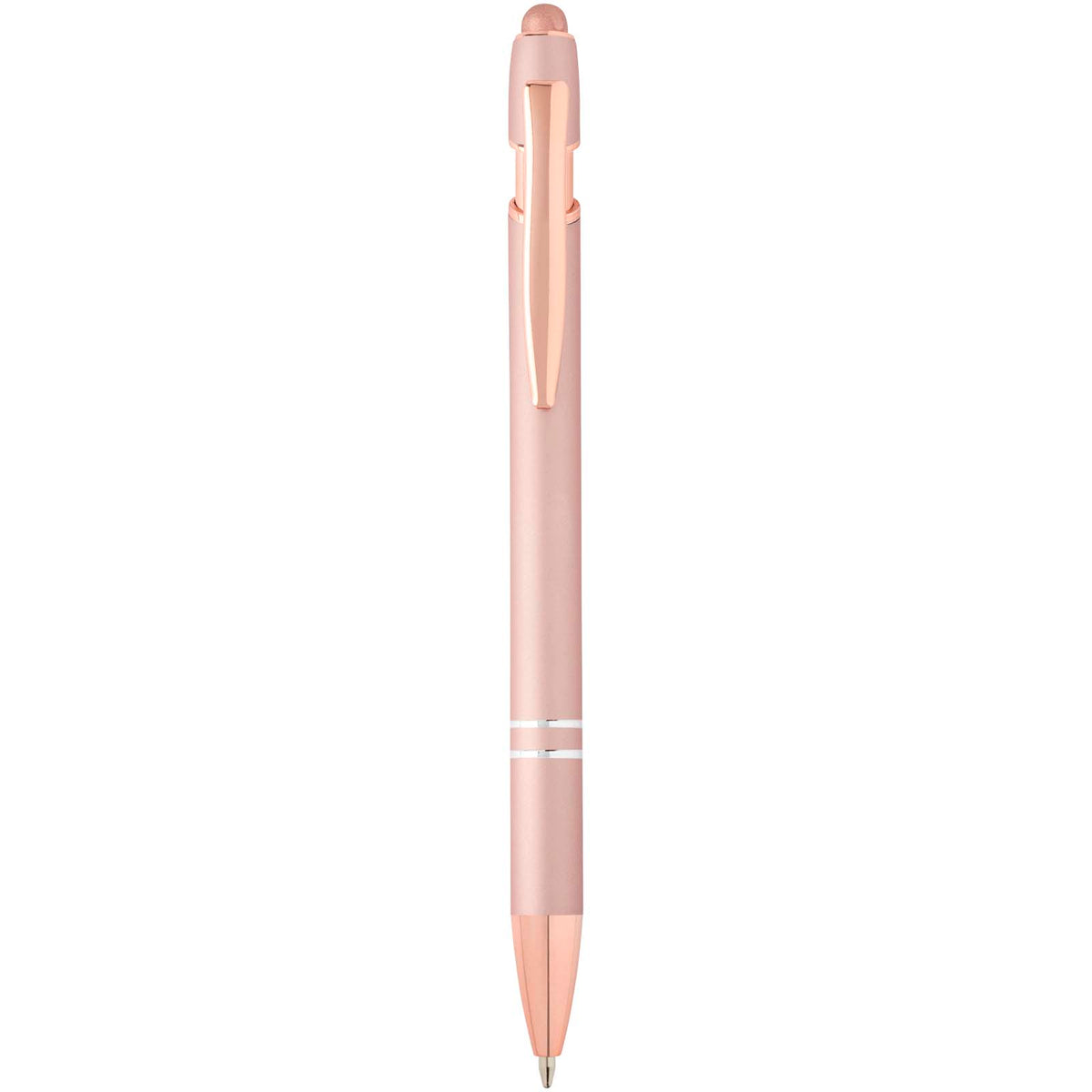 Nanna kulspetspenna med finish i roséguld (blått bläck)