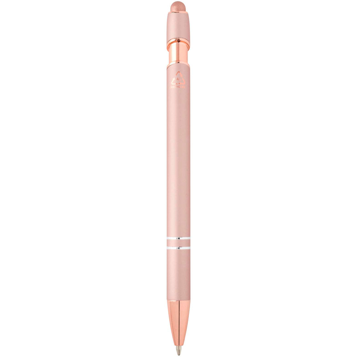 Nanna kulspetspenna med finish i roséguld (blått bläck)