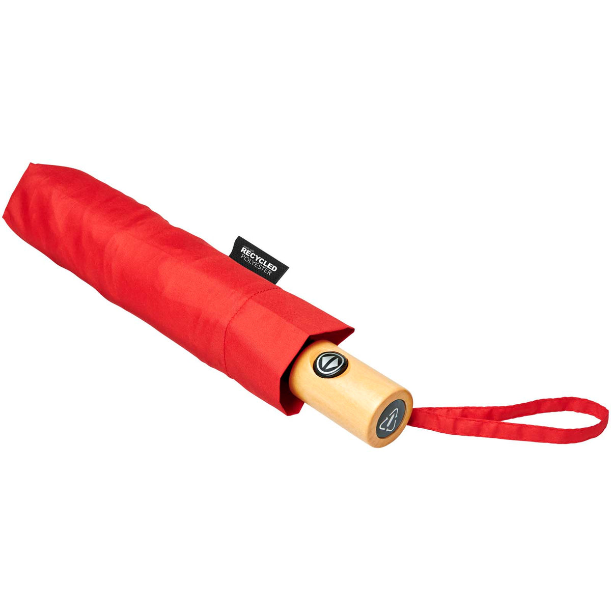 Bo 21" hopfällbart automatiskt paraply i återvunnen PET