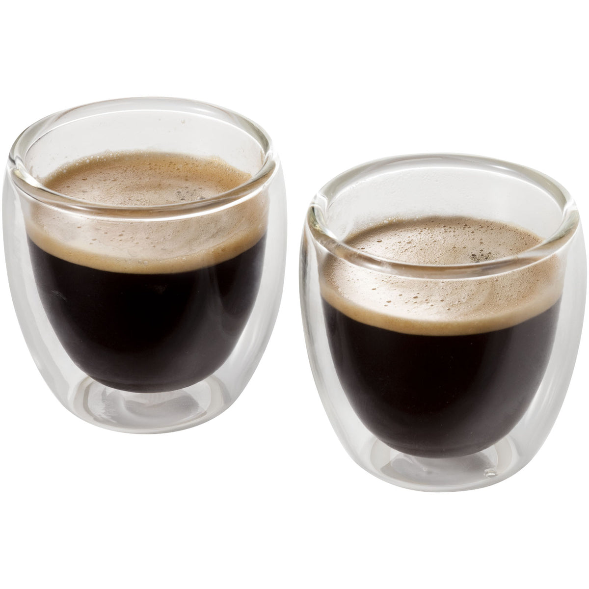 Boda 2-delars espressoset i glas