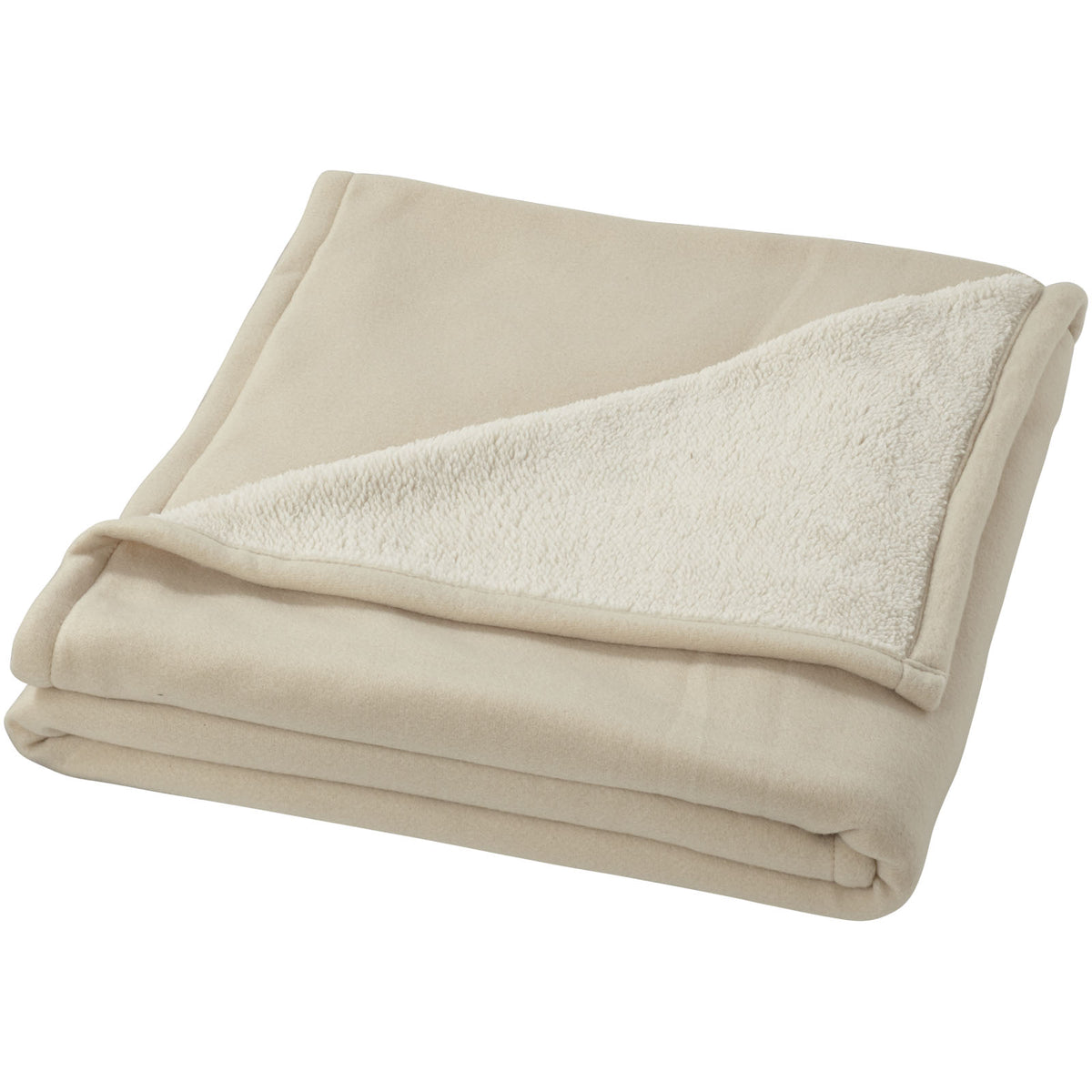 Springwood mjuk rutig filt i polarfleece och sherpafleece