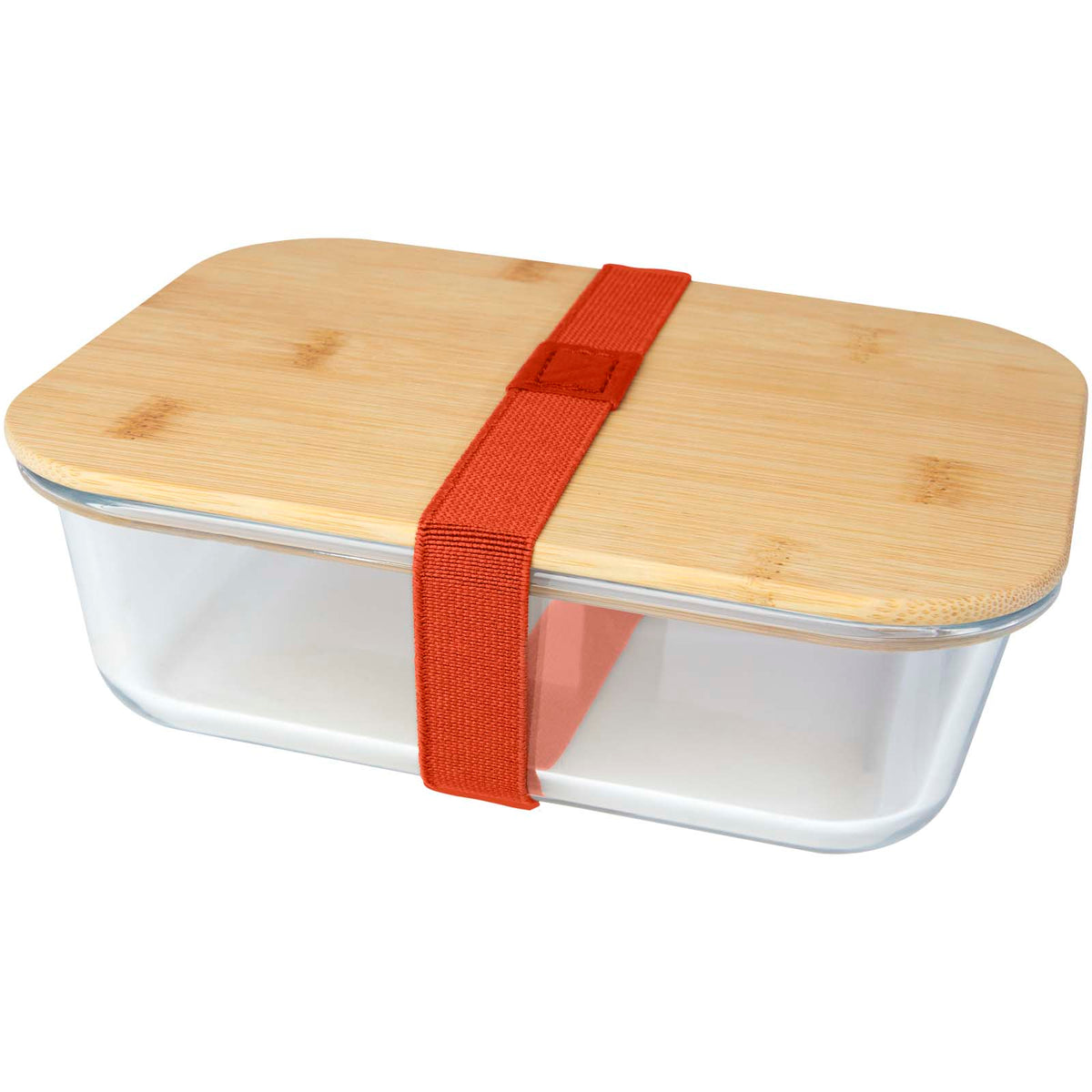Roby 1000 ml lunchlåda i glas med bambulock