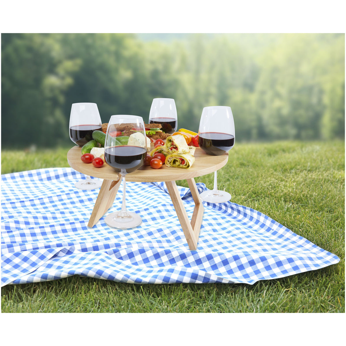 Soll vikbart picknickbord