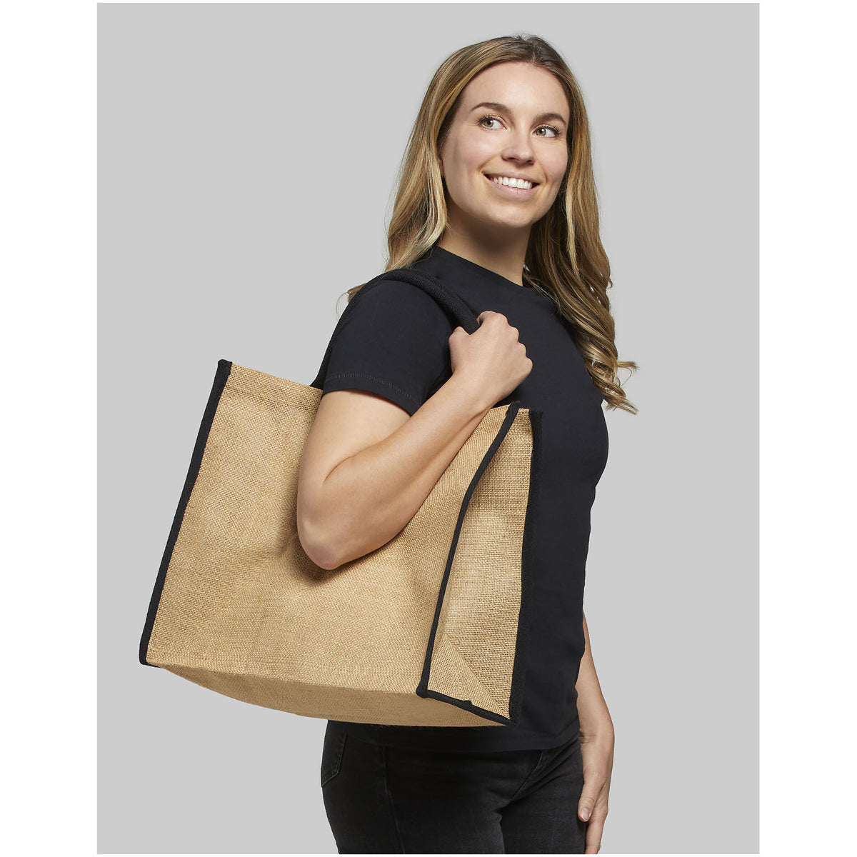Stor jutekasse 25L