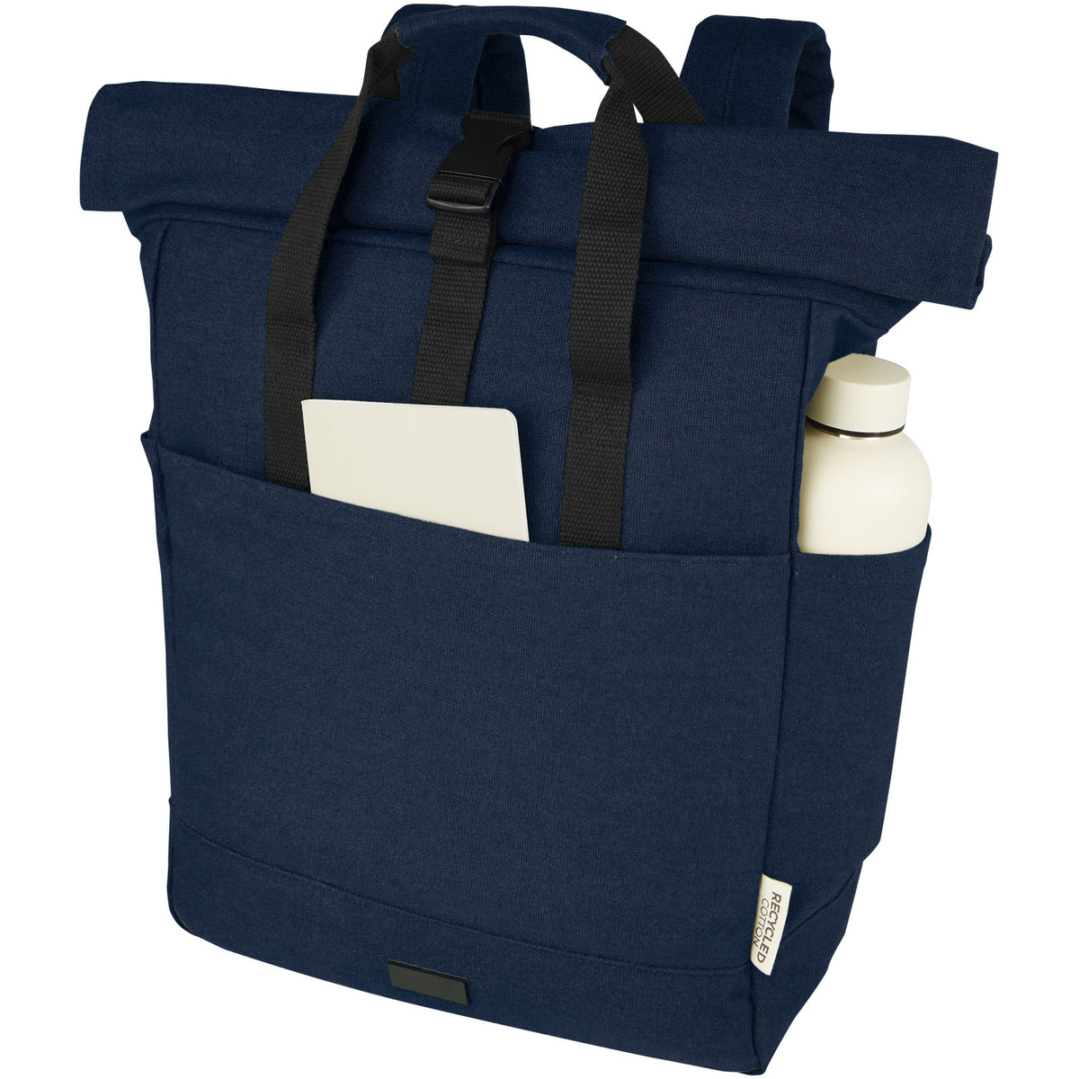 Joey 15" laptopväska med rullstängning av GRS-återvunnen canvas 15 liter