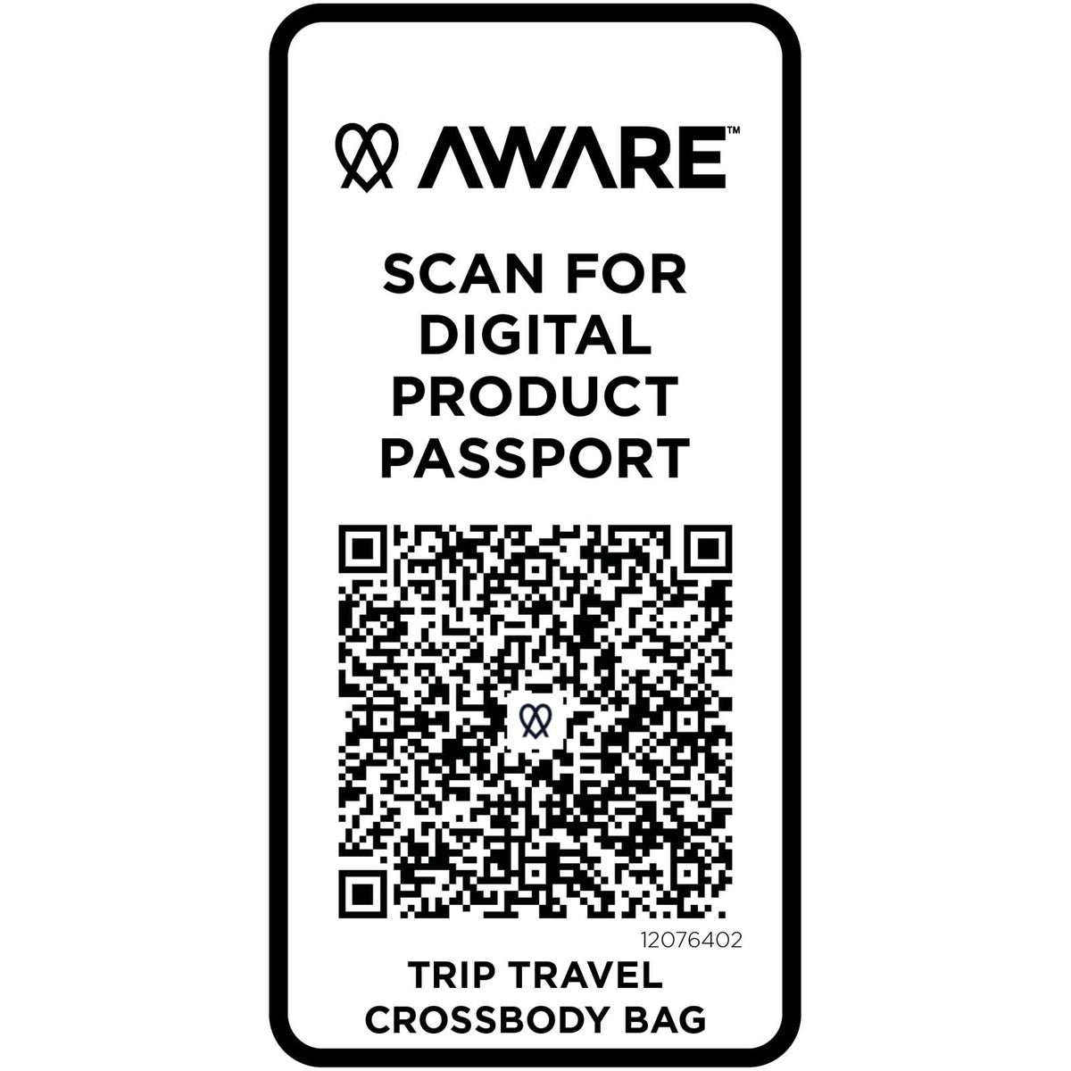 Trip Aware™ axelremsväska av återvunnet material på 1 l