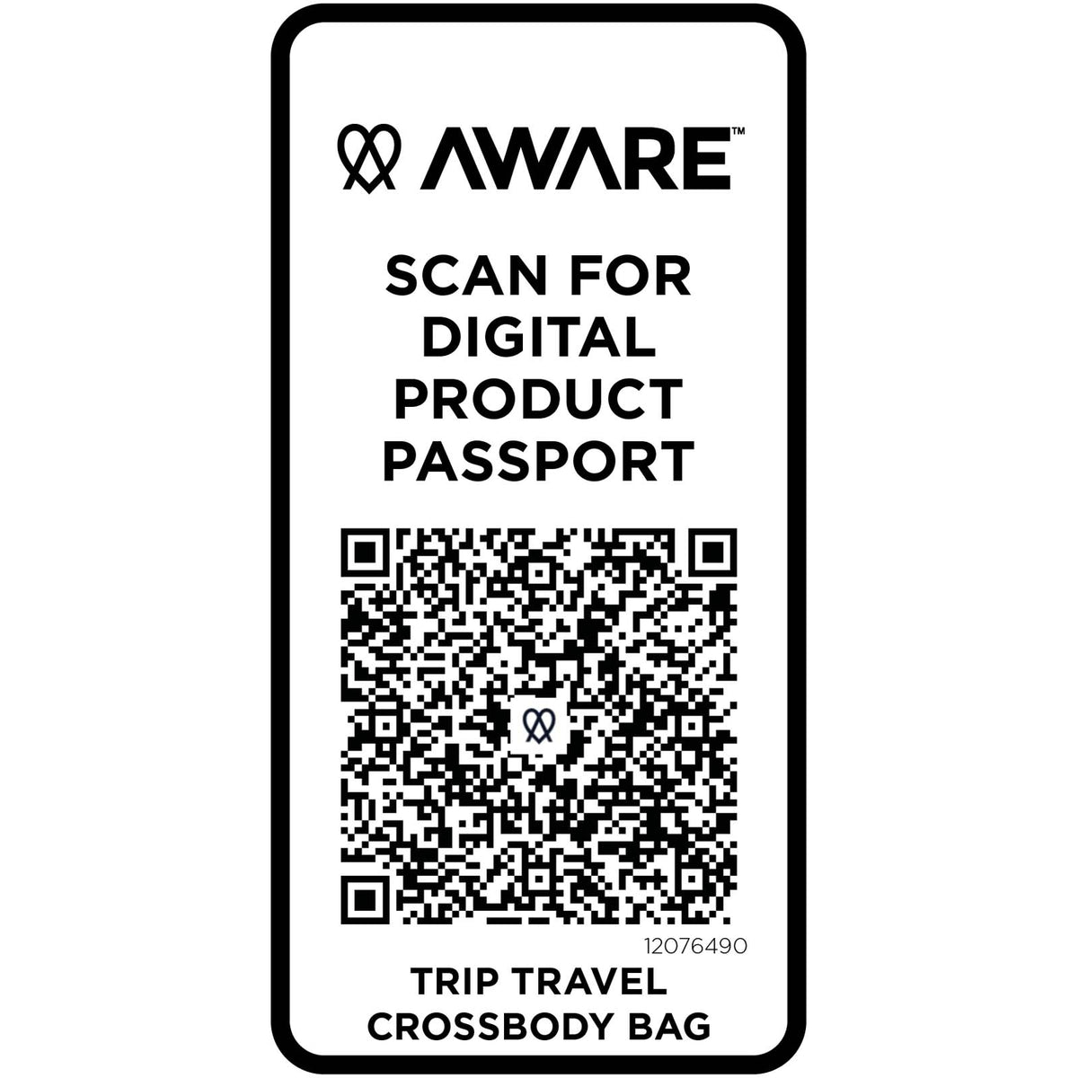 Trip Aware™ axelremsväska av återvunnet material på 1 l