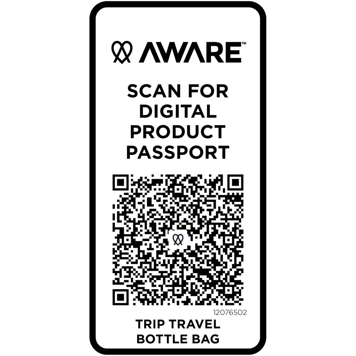 Trip Aware™ flaskväska av återvunnet material på 2 l