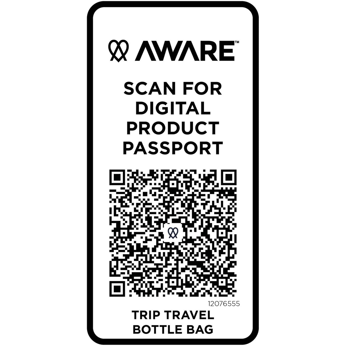 Trip Aware™ flaskväska av återvunnet material på 2 l