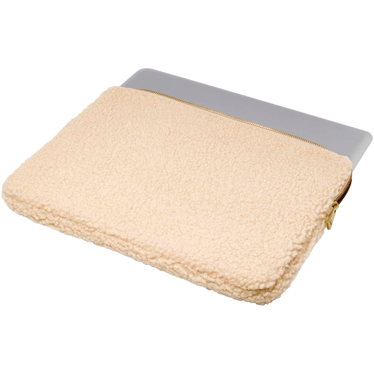 Bear 13" laptopfodral av GRS-återvunnen sherpa, 2 l