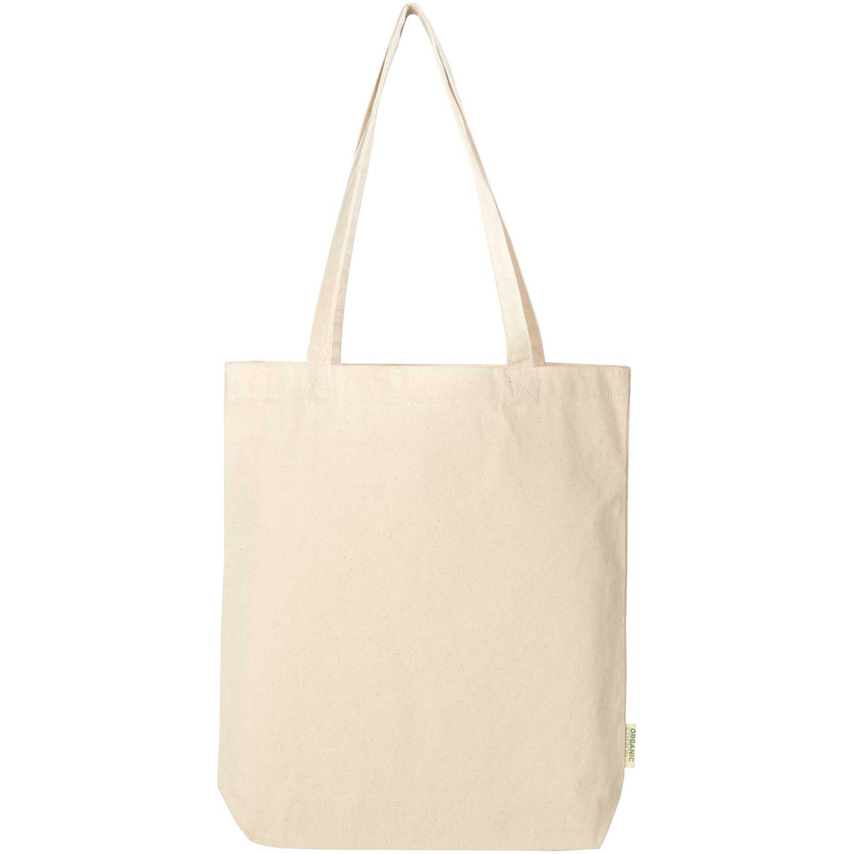 Odisha 180 g/m² tygväska av ekologiskt OCS-material med bred botten, 11 l