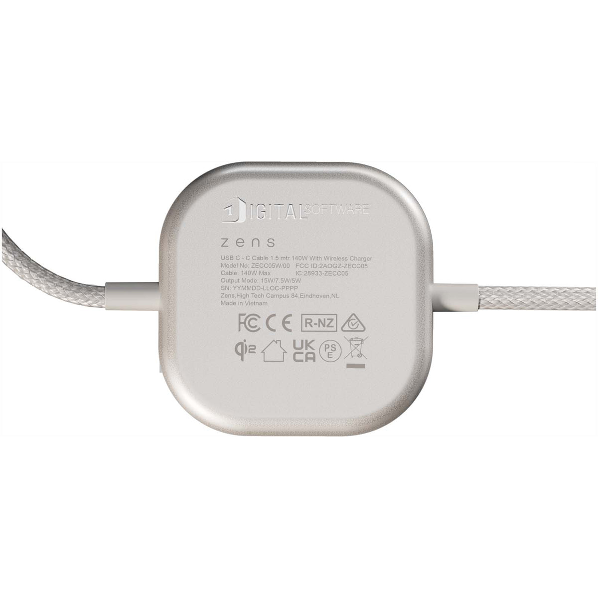 Zens Pro 2 140 W USB-C 2-i-1-laddningskabel