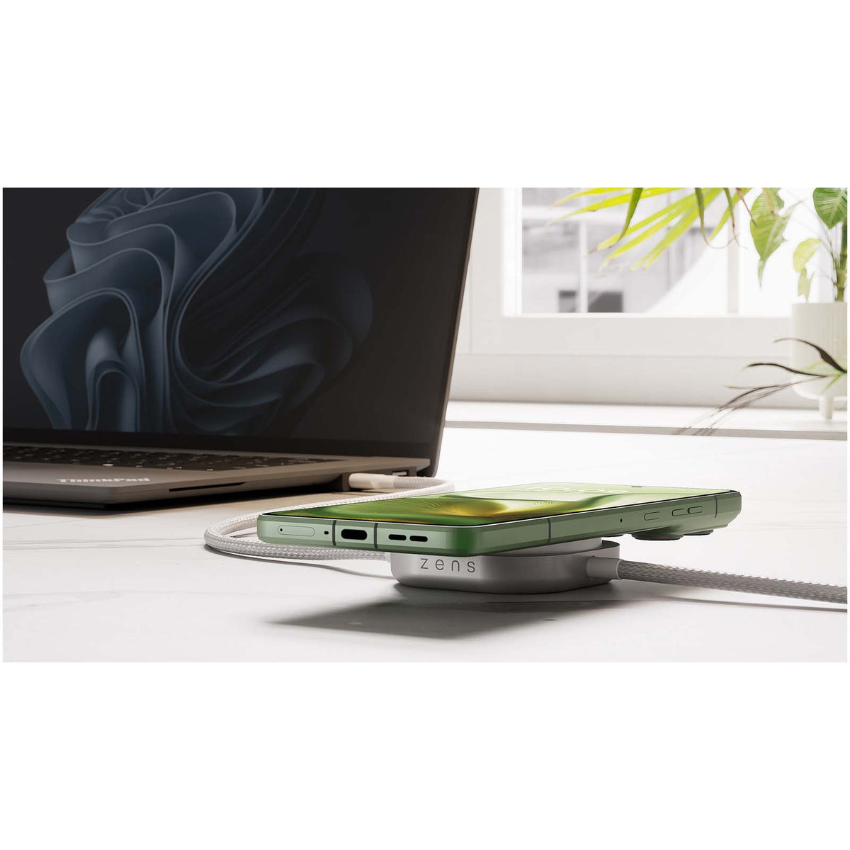 Zens Pro 2 140 W USB-C 2-i-1-laddningskabel