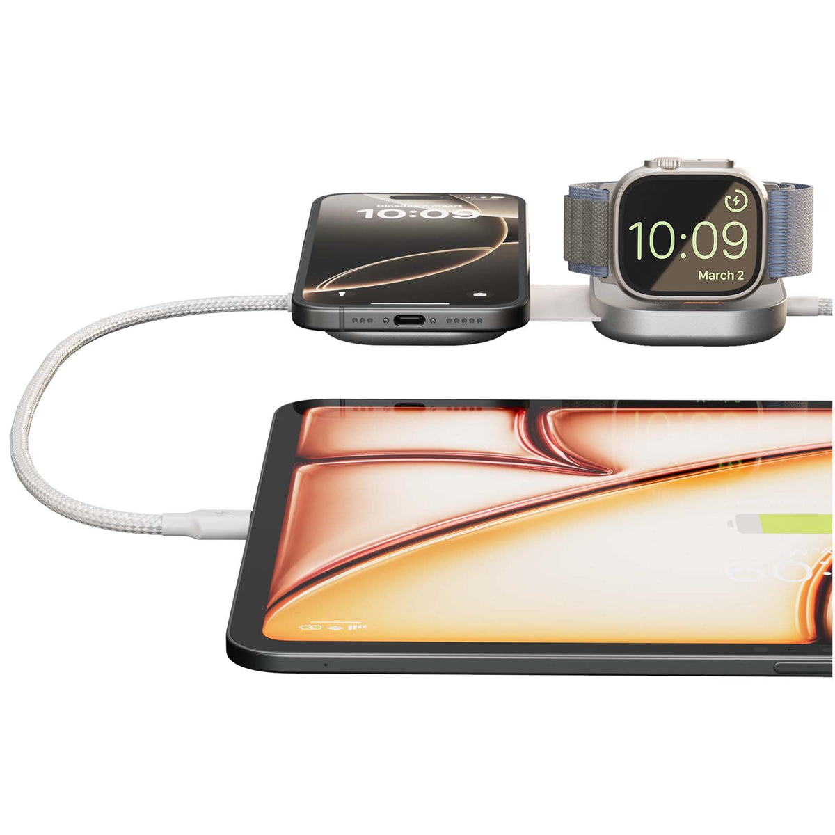 Zens Pro 3 140 W USB-C 3-i-1-laddningskabel