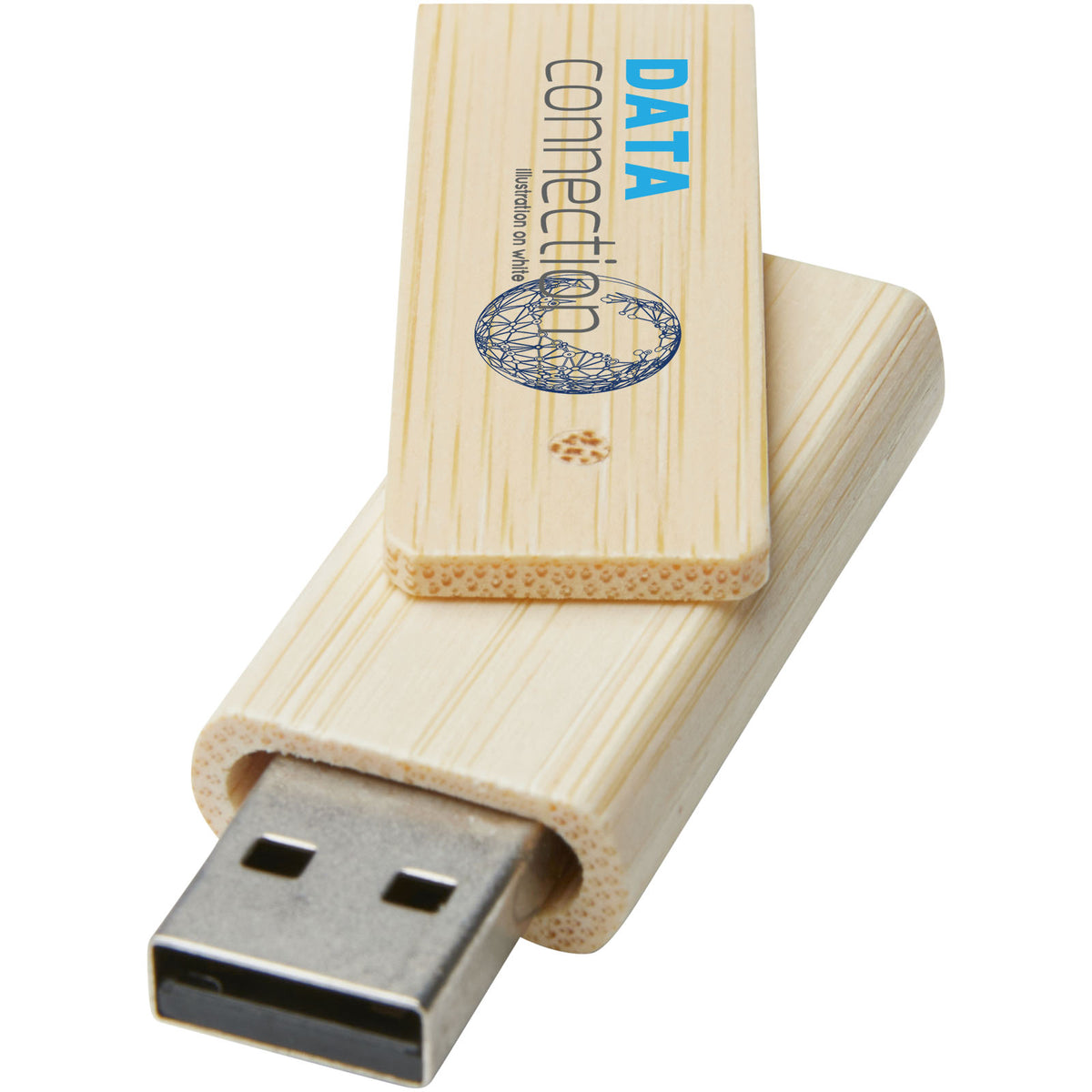Rotate 4 GB USB-minne i bambu
