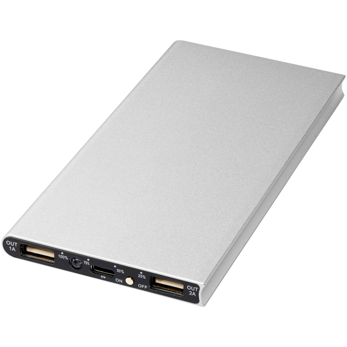 Plate 8 000 mAh powerbank i aluminium