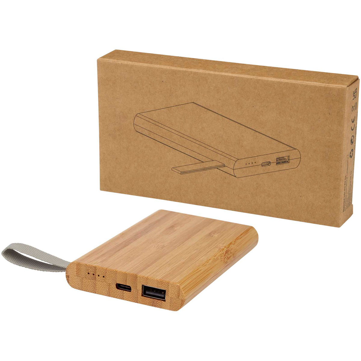 Tulda 5000 mAh powerbank bambu