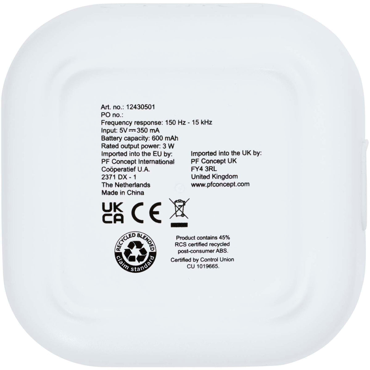 Stark 2.0 mini-Bluetooth®-högtalare av RCS-återvunnen plast på 3 W