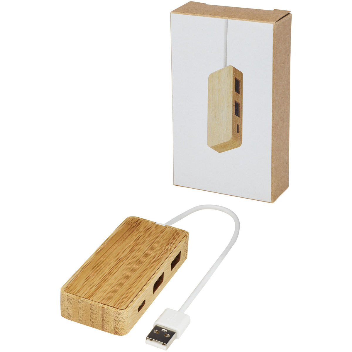Tapas USB-hubb av bambu
