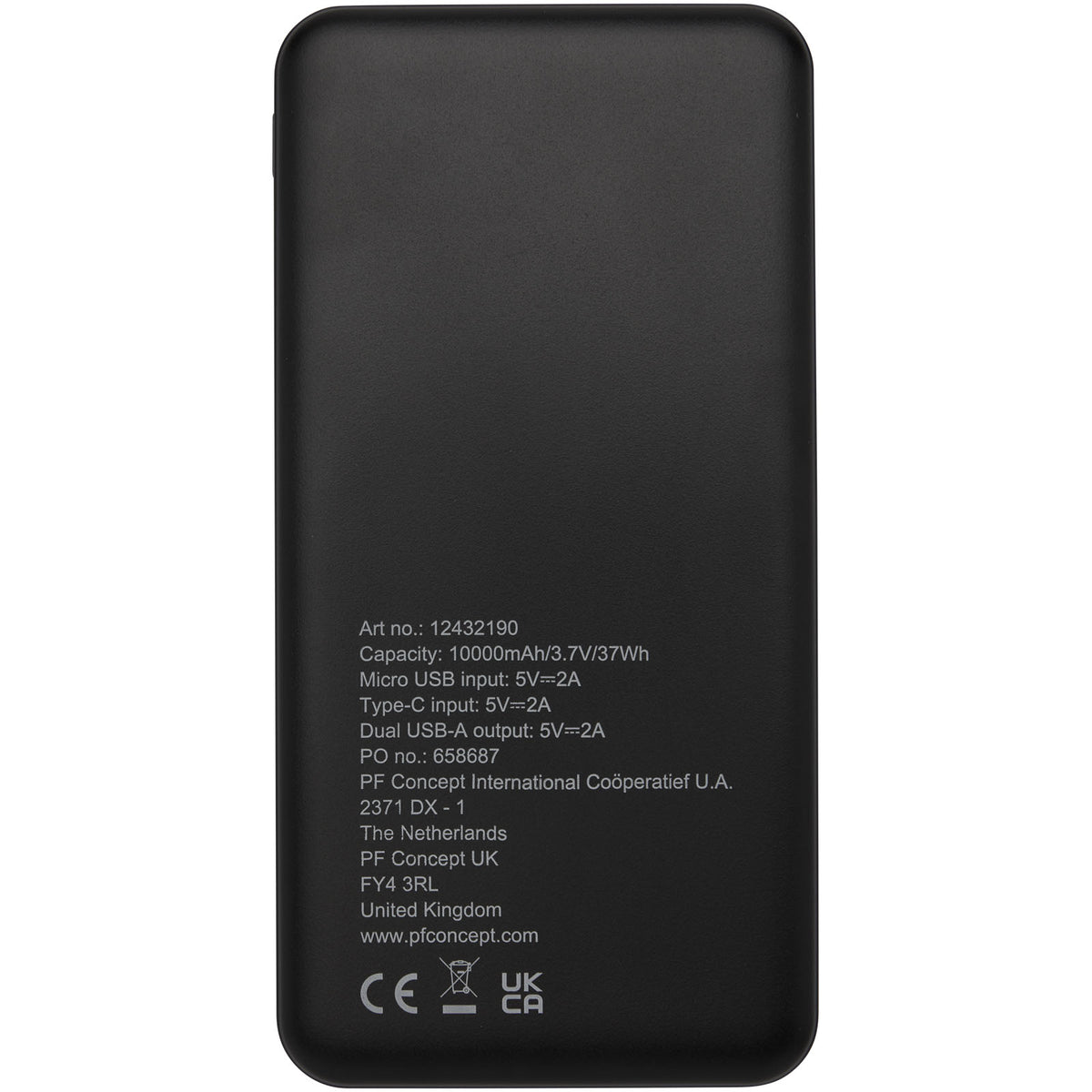 Loop 10 000 mAh powerbank i återvunnen plast