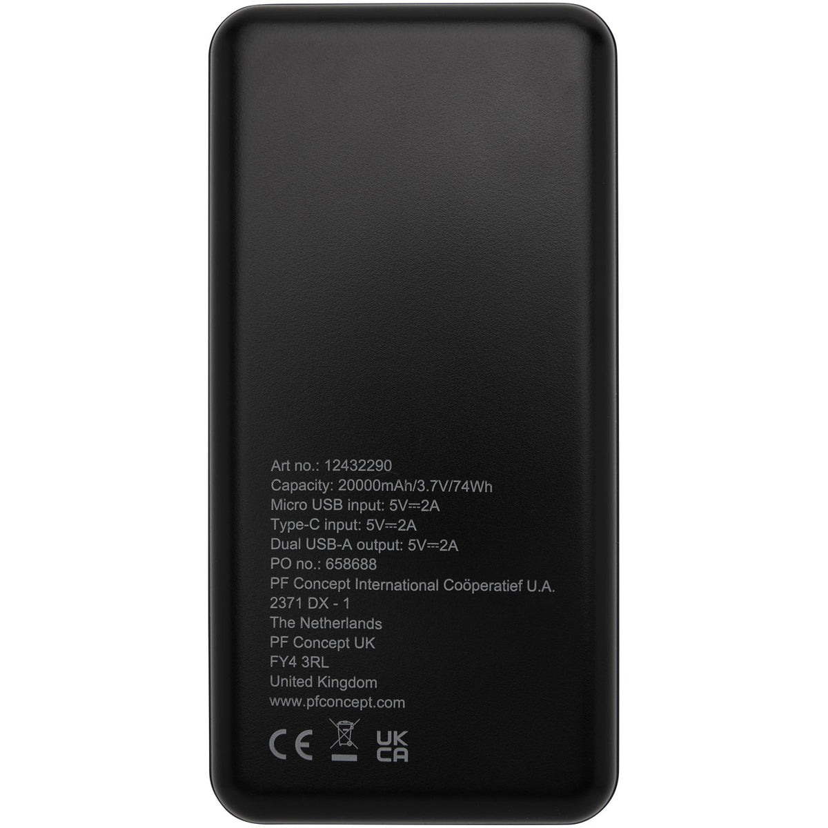 Loop 20 000 mAh powerbank i återvunnen plast