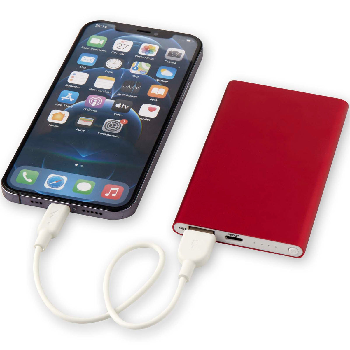 Pep 4 000 mAh Type C-powerbank av återvunnen aluminium