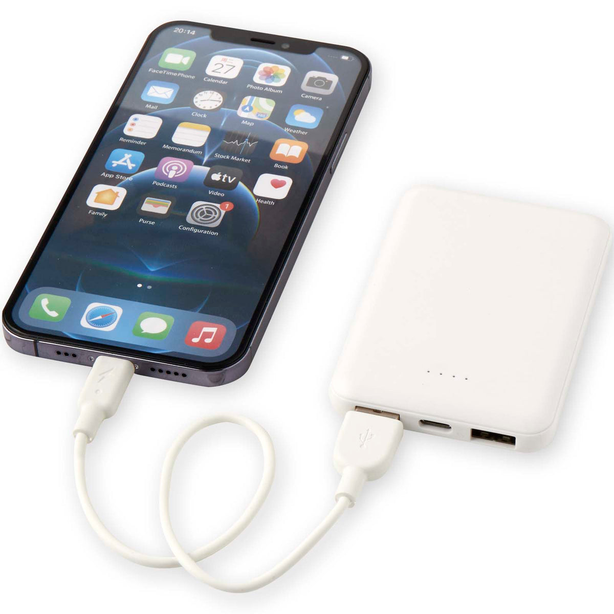 Asama 5 000 mAh Type C-powerbank i återvunnen plast