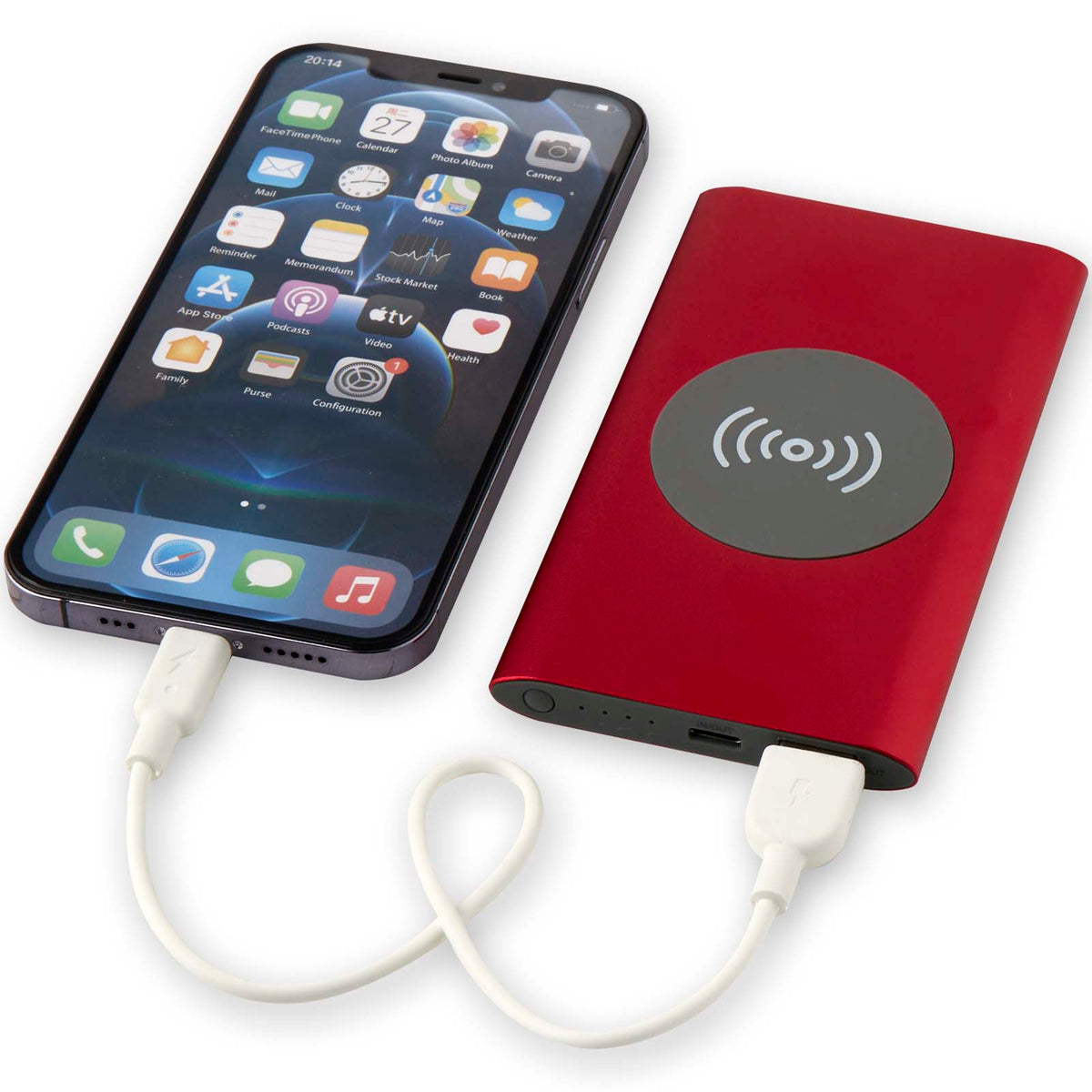 Juice trådlös 4 000 mAh Type C-powerbank i återvunnen aluminium