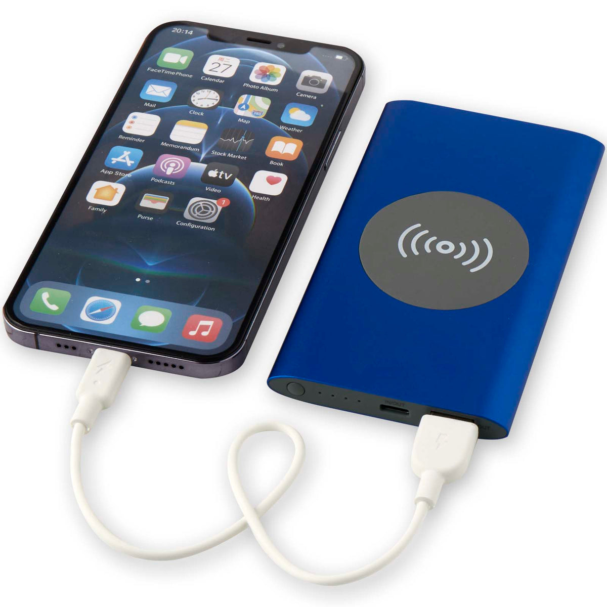 Juice trådlös 4 000 mAh Type C-powerbank i återvunnen aluminium