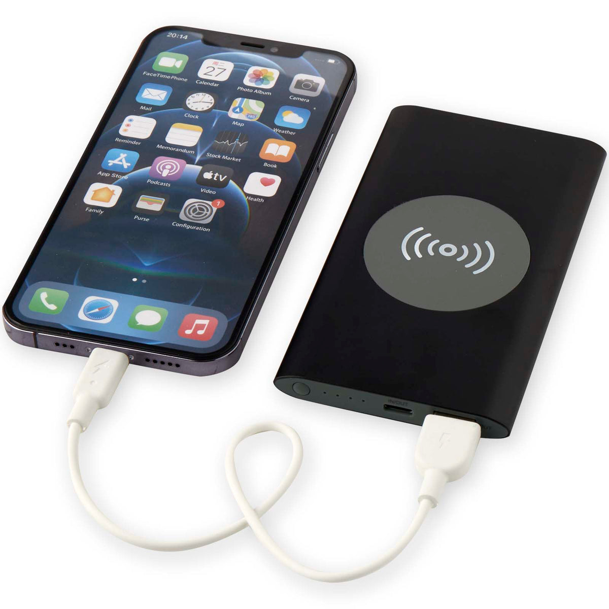 Juice trådlös 4 000 mAh Type C-powerbank i återvunnen aluminium
