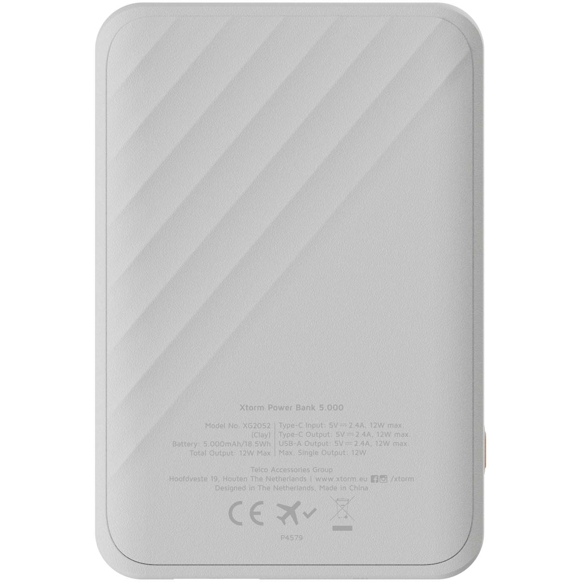 Xtorm XG205 Go2 snabbladdande powerbank på 12 W, 5 000 mAh
