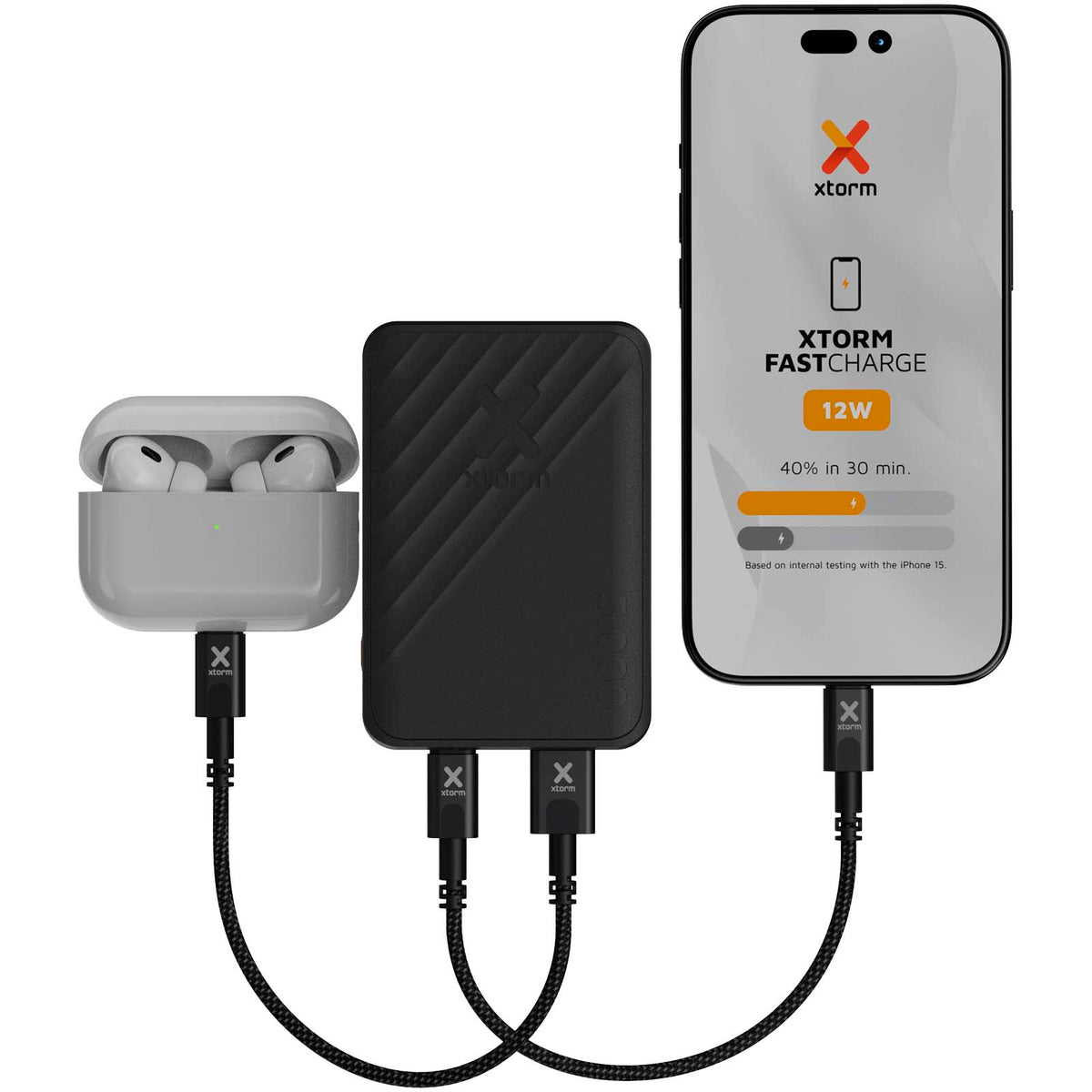 Xtorm XG205 Go2 snabbladdande powerbank på 12 W, 5 000 mAh