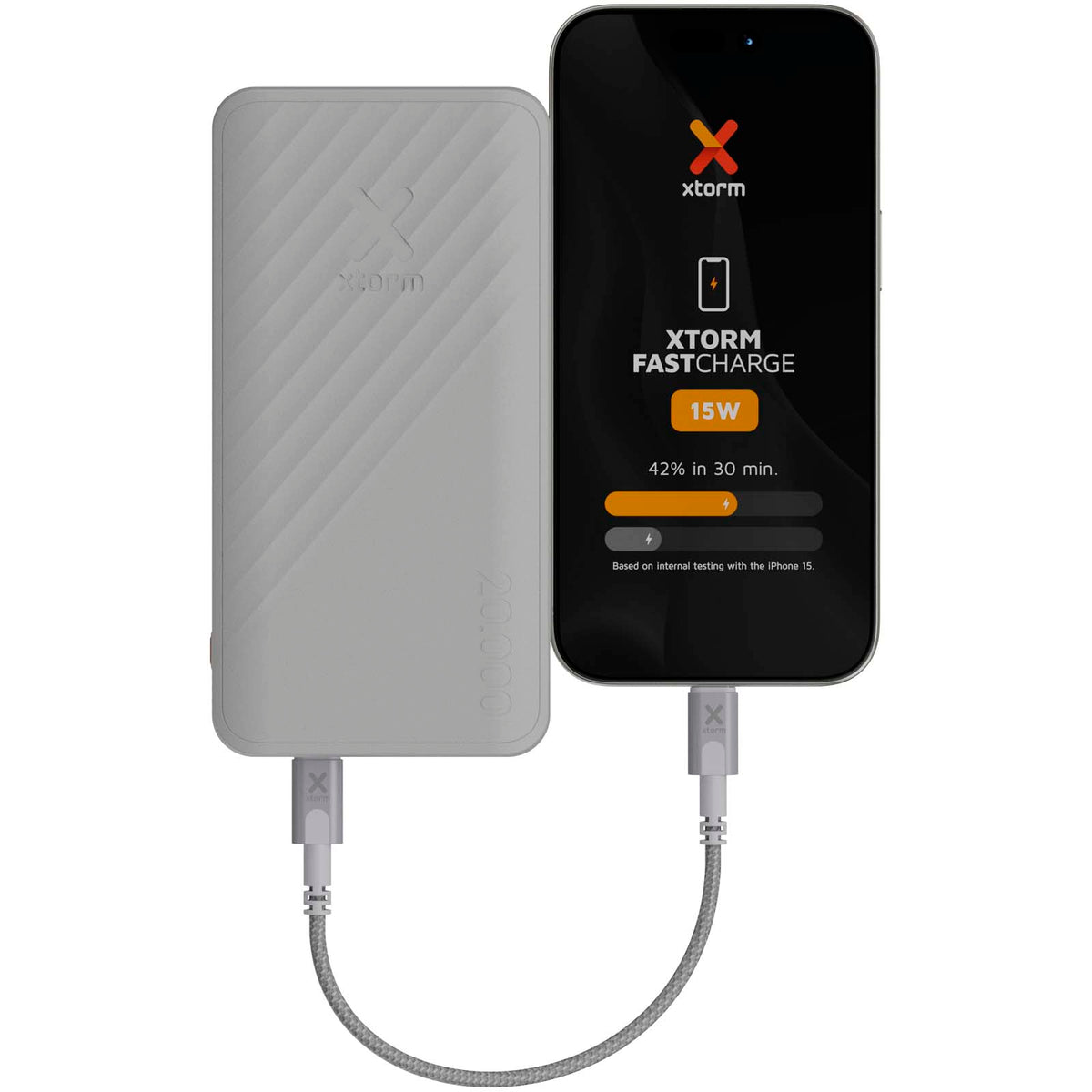 Xtorm XG220 Go2 snabbladdande powerbank på 15 W, 20 000 mAh