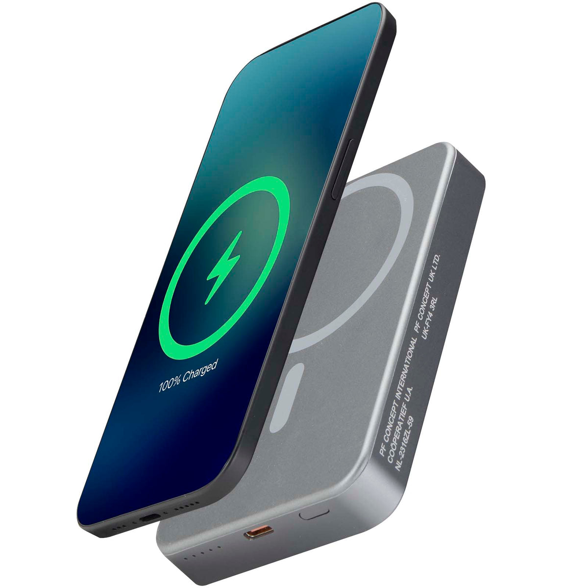 Avis 10 000 mAh magnetisk powerbank i RCS-återvunnet aluminium