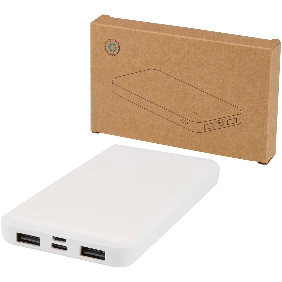 Intan 10 000 mAh 10 W powerbank av återvunnen plast