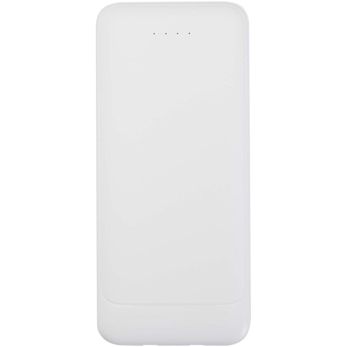 Adhil 10 000 mAh 10 W powerbank av återvunnen plast med två inbyggda kablar