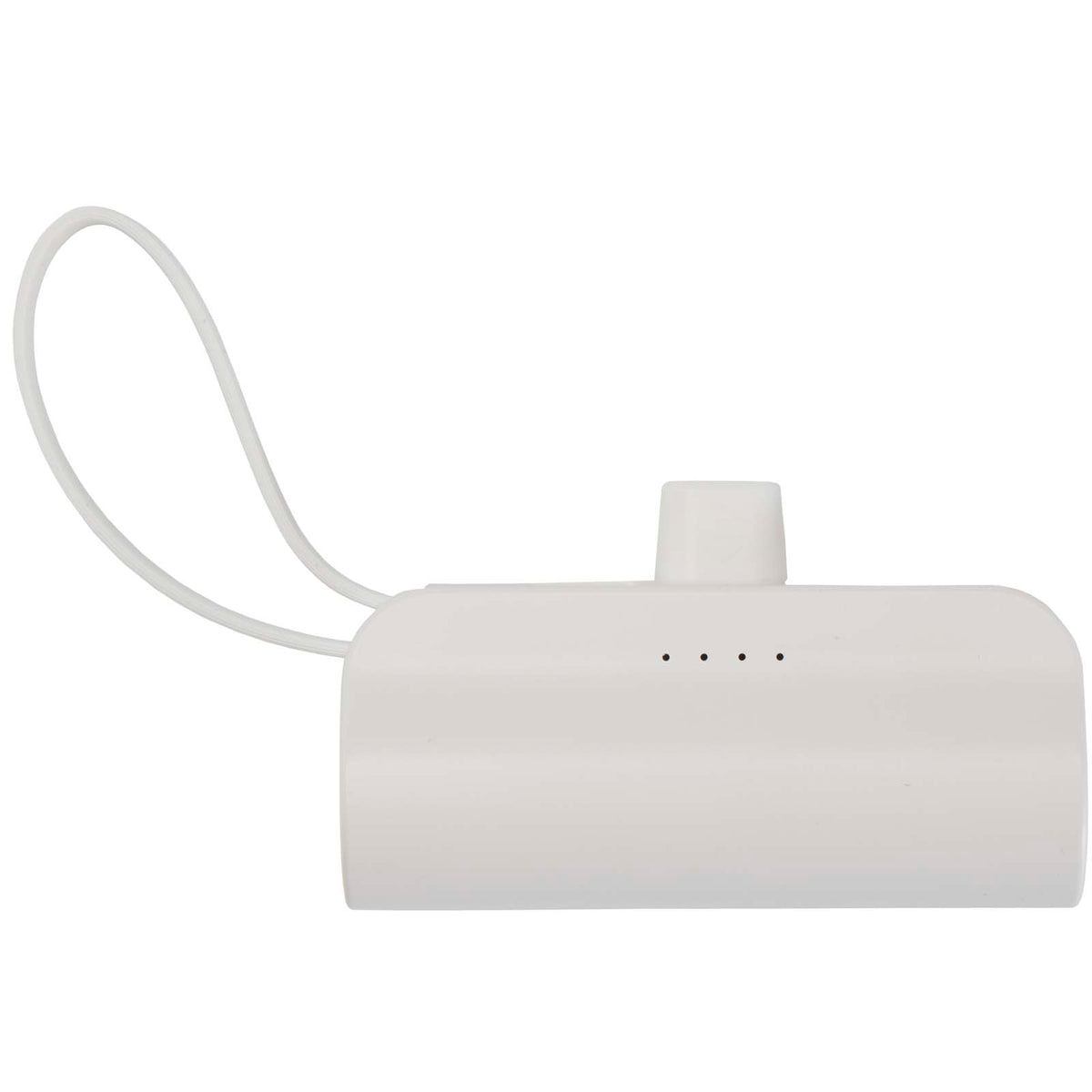 Alnair 5 000 mAh 10 W Type-C powerbank av återvunnen plast med inbyggt flipstativ och 2-i-1-kabel