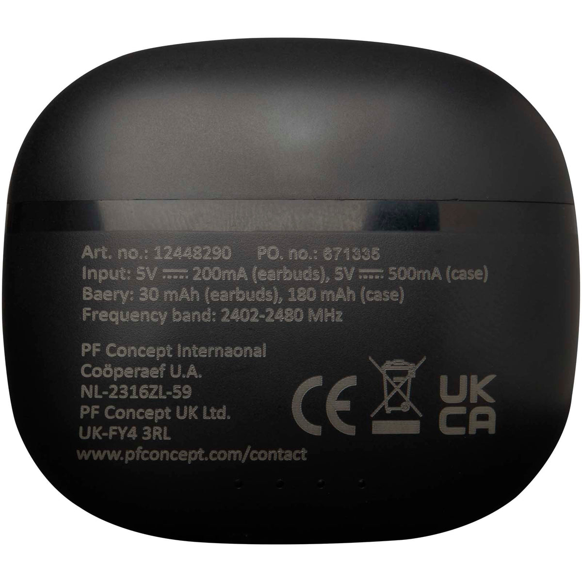 Alterf True Wireless Bluetooth®-öronsnäckor av återvunnen plast med öronproppar av silikon